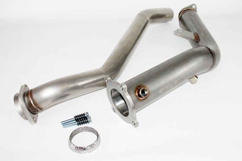 Audi A5 8T 2.0TFSI Performance Hosenrohre Edelstahl 76/63mm