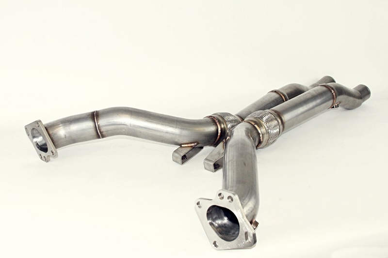 Audi A6 4B 2.7 V6 Biturbo Performance Hosenrohre 3" 76mm V2A