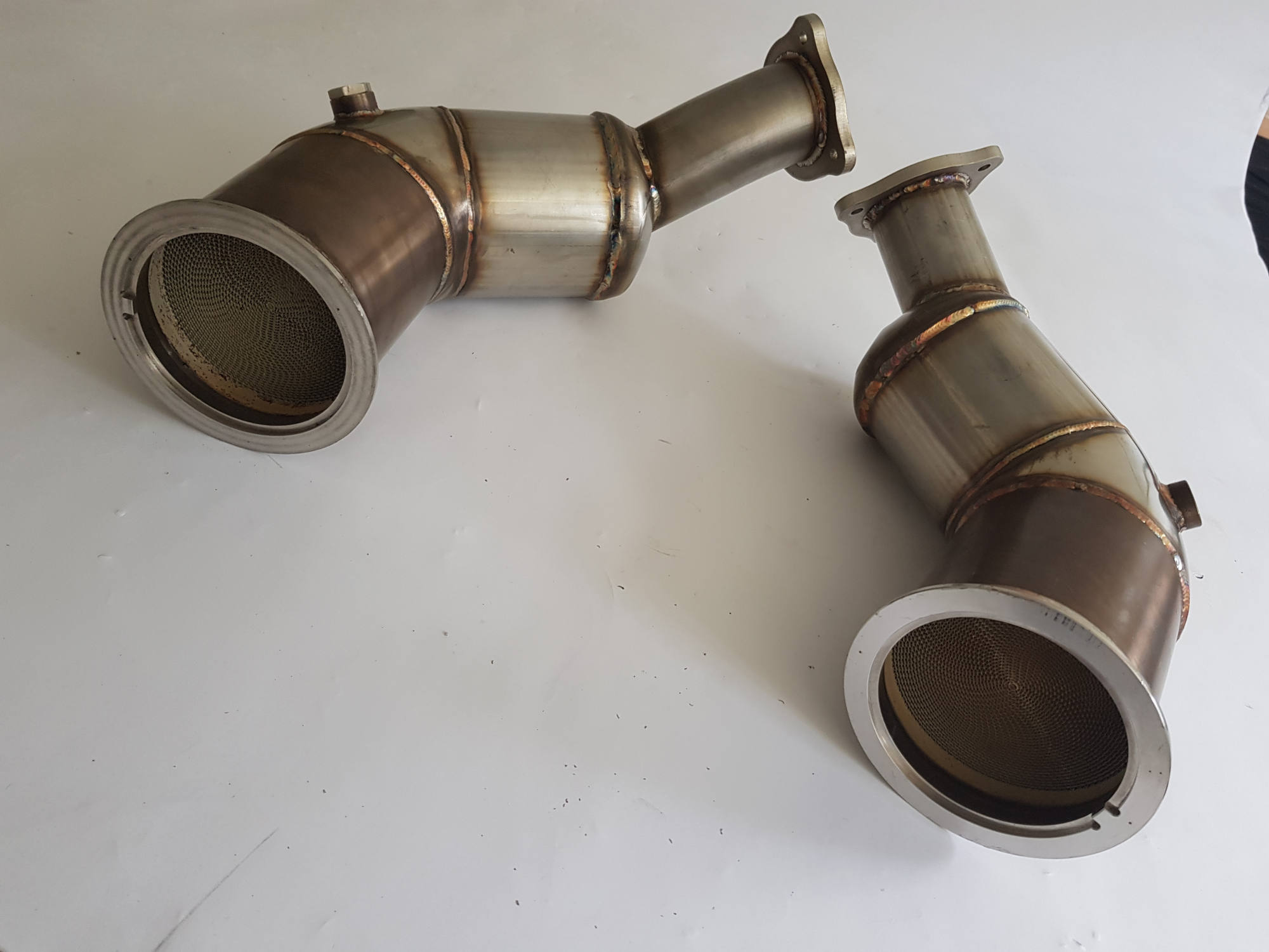 Audi RS4 2.9 B9 Downpipe Paar Hosenrohr Kat  Clubsport Elite 200 Zeller