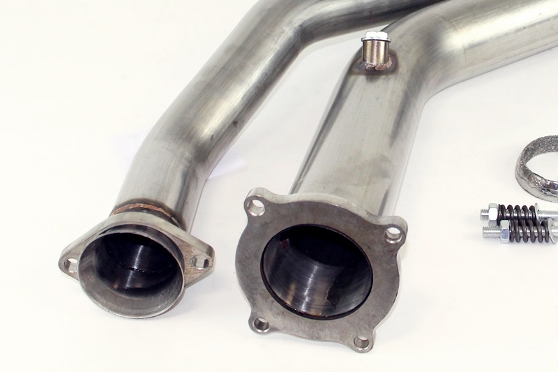 Audi A4 B7 2WD 2.0TFSI Performance Hosenrohre Edelstahl 76/63mm