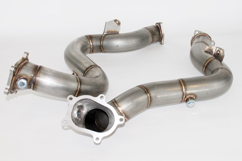 Audi S6 4G C7 4.0T Biturbo Hosenrohre Katersatzrohre Catless Downpipes Paar