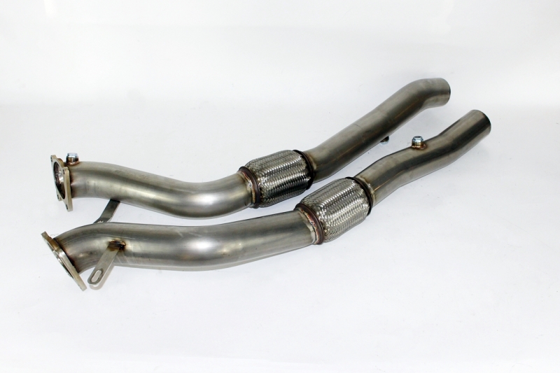 Audi RS6 4B C5 4.2 V8 Biturbo Hosenrohre - Katersatzrohre Catless Downpipes