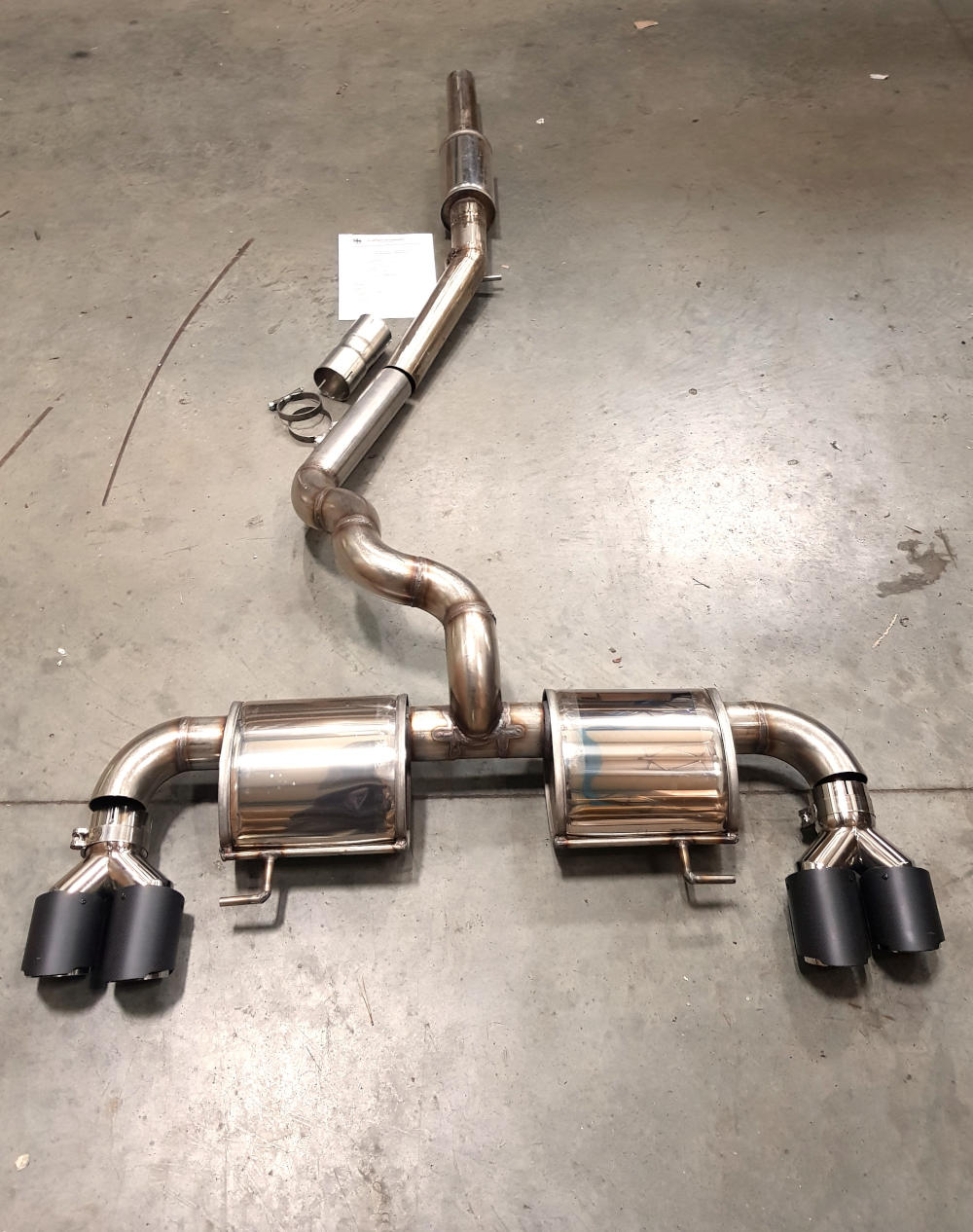 Audi S1 2.0TFSI Edelstahl Sportauspuffanlage Clubsport Elite Racing