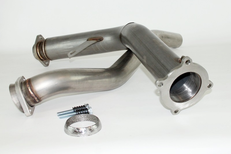 Audi Q5 2.0TFSI Performance Hosenrohre Edelstahl 76mm / 63mm